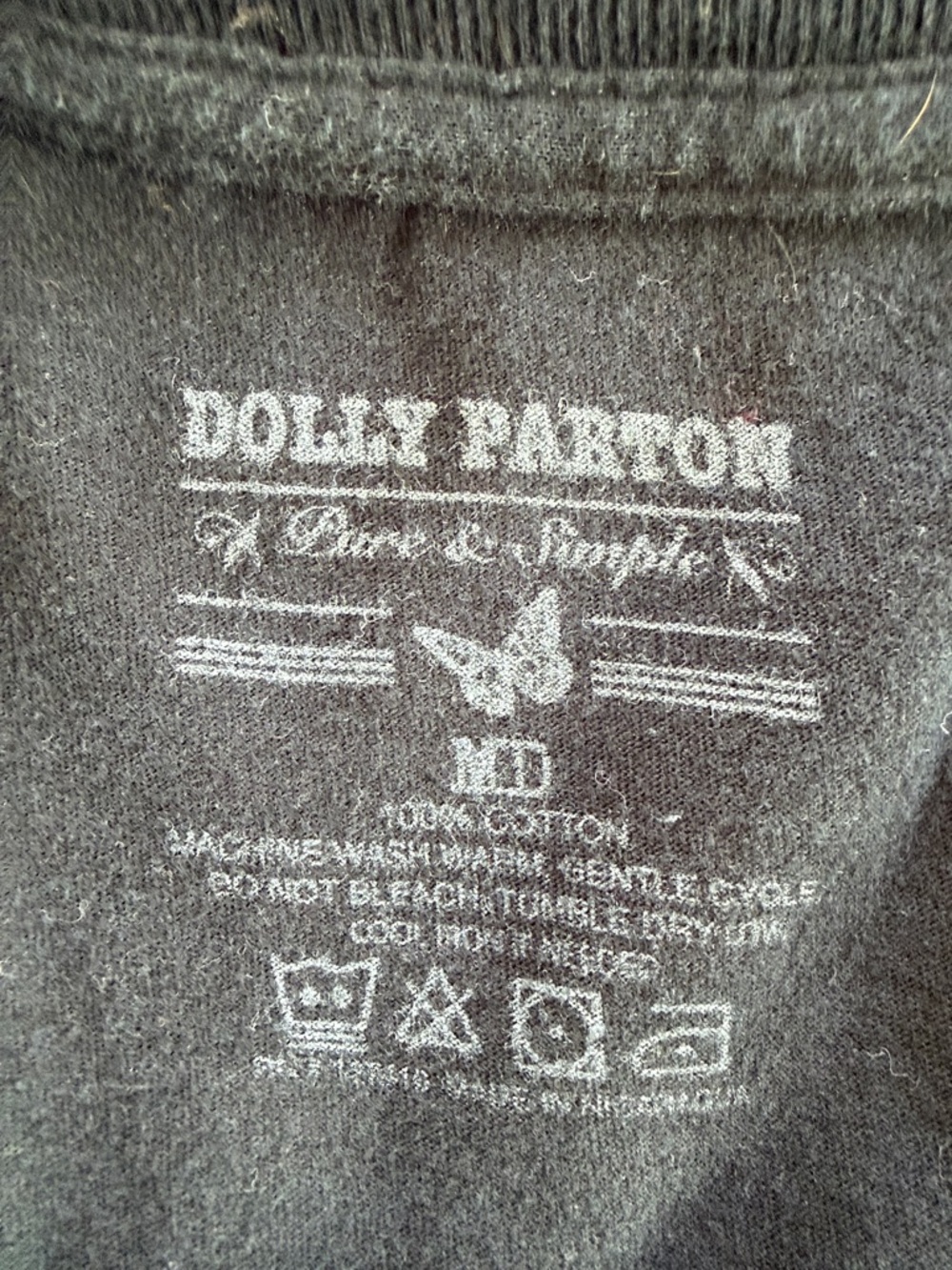 Black Graphic Dolly Parton Tee - Women Tops - Picture 5 of 5